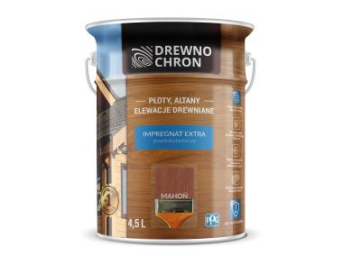 Zdjęcie: Impregnat do drewna Extra mahoń 4,5 L DREWNOCHRON