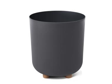 Zdjęcie: Donica Sofia 24 cm antracytowa LAMELA PLASTIC