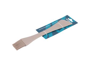Zdjęcie: Szpatuła silikonowa z pędzelkiem 26x4,5x1 cm taupe ALTOMDESIGN