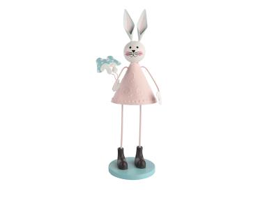 Zdjęcie: Figurka Metalowa Zając Z Muchomorkami 6,5x19 cm ALTOMDESIGN