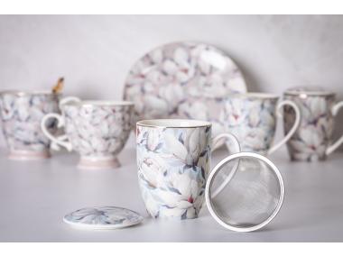 Zdjęcie: Kubek Magnolia błękitna 350 ml z pokrywką i zaparzaczem ALTOM DESIGN