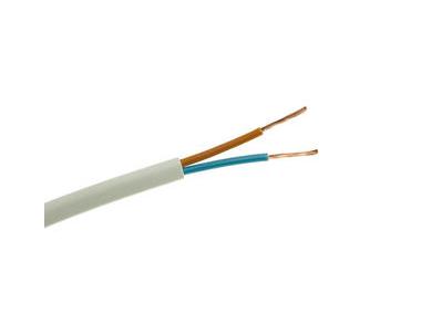 Zdjęcie: Przewód elektryczny OMYp 2x0,75 biały (szpula 250) ELEKTROKABEL