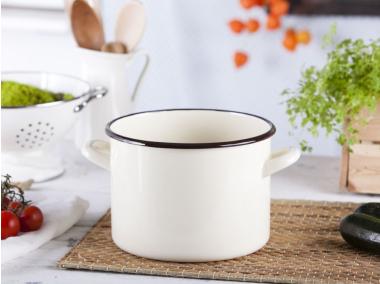 Zdjęcie: Garnek  prosty 20 cm - 4,8 L kremowyowy SILESIA