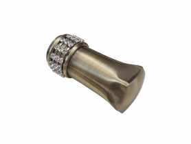 Zakończenia Diament 19 mm mosiadz antyczny GARDINIA