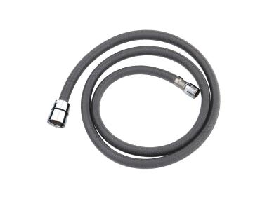 Zdjęcie: Wąż do baterii z wyciąganą wylewką 120 cm nylonowy szary TYCNER