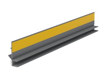 Zdjęcie: Listwa PVC BP12 Mini U L300 6/3 szary jasny, tynkarska z uszczelką BELLA PLAST