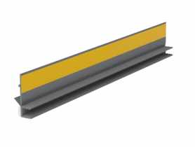 Listwa PVC BP12 Mini U L300 6/3 szary jasny, tynkarska z uszczelką BELLA PLAST
