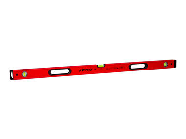 Zdjęcie: Poziomnica PRO900 Heavy Duty malowana czerwona z uchwytami 120cm PRO