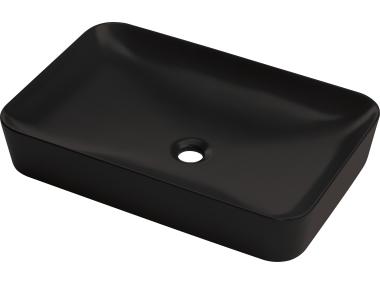 Zdjęcie: UMYWALKA TESS NERO STAWIANA NA BLAT 600x400mm