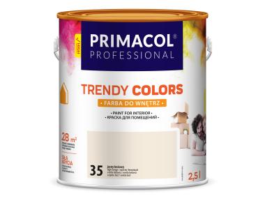Zdjęcie: Farba Trendy Colors 2,5 L jasny beżowy 35 PRIMACOL PROFESSIONAL
