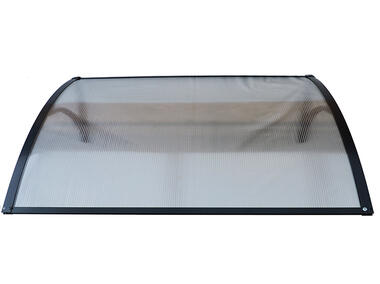 Zdjęcie: Daszek ALU modułowy 110x80 cm grafit  poliwęglan komorowy przezroczysty SCALA