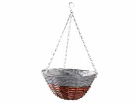 Kosz wiszący kwietnik 30x15x50 cm TIN TOURS