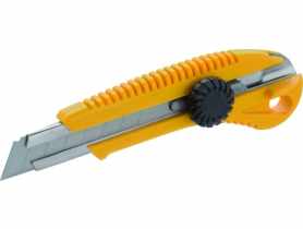 Nóż na ostrza łamane 18 mm metal. prow. ze śrubą HOME TOOLS