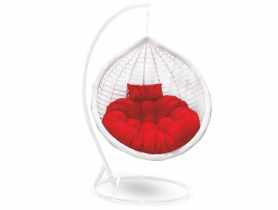Fotel wiszący Sara white/red VIMAR