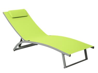 Zdjęcie: Łóżko plażowe Summer 5-pozycyjne limonka PATIO