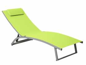 Łóżko plażowe Summer 5-pozycyjne limonka PATIO