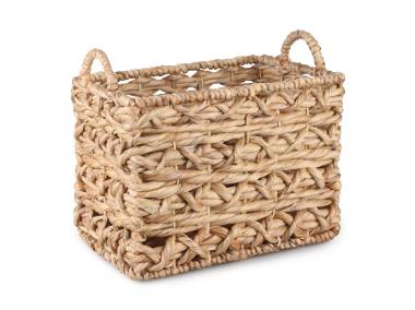 Zdjęcie: Kosz z hiacyntu wodnego z uchwytami 32x22x22/28 cm TIN TOURS