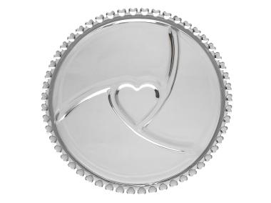 Zdjęcie: Patera szklana Love dzielona średnica 23,5 cm ALTOM DESIGN