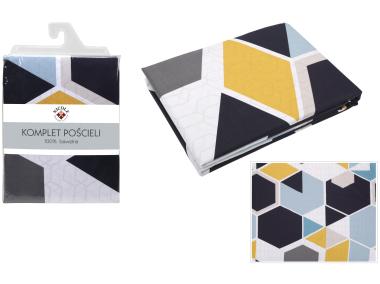 Zdjęcie: Komplet pościeli 100 % bawełna 160x200, 70x80 - 02308 RAVI