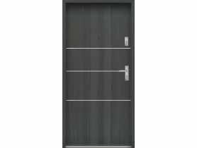 Drzwi wejściowe do mieszkań Bastion A-66 Grafit 80 cm lewe ODO KR CENTER