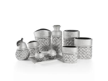 Zdjęcie: Wazon Lorita 13x7x15 cm srebrny EUROFIRANY
