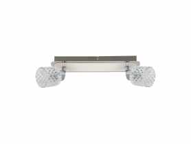 Oprawa ścienno-sufitowa Kristin G9 2L kolor chrom/biały 2 x 40 W STRUHM