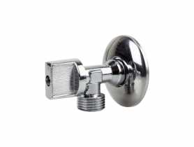 Zawór kulowy kątowy 1/2x1/2 antykamienny z metalowym pokrętłem TYCNER