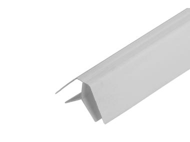 Zdjęcie: Listwa kątowa wewnętrzna do paneli ściennych PVC 3 m Szara Jasna CEZAR