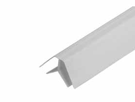 Listwa kątowa wewnętrzna do paneli ściennych PVC 3 m Szara Jasna CEZAR