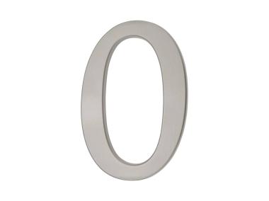 Zdjęcie: Cyfra aluminiowa 0 srebrna 190 mm METRO