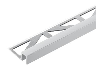 Profil do glazury krawędziowy kwadratowy 9x10 mm - 2,5 m srebrny CEZAR