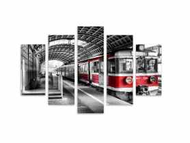 Obraz Multicanvas-100x150 cm St184 Pociąg STYLER