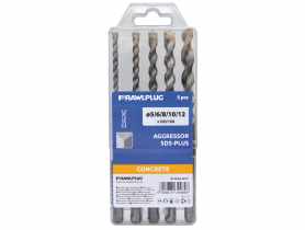 Zestaw wierteł Aggressor SDS Plus 5 szt., 5,6,8,10,12x100x160 mm RAWLPLUG