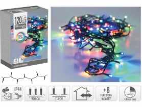 Łańcuch świetlny 9 m 120 led wielokolorowy KOOPMAN