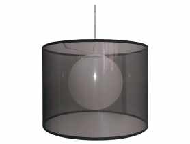 Lampa sufitowa wisząca Chicago 60 W czarna CANDELLUX
