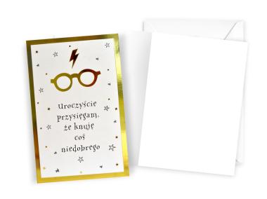 Zdjęcie: Karnet DHS-016 Ogólne życzenia - Harry Potter KUKARTKA