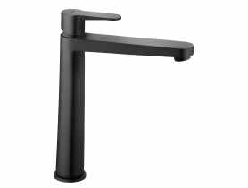 Bateria Nostris umywalkowa nablatowa czarna FERRO