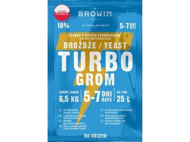 Zdjęcie: Drożdże gorzelnicze Turbo Grom 5-7 dni BROWIN