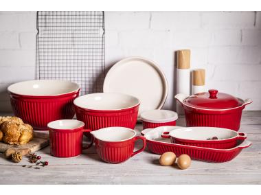 Zdjęcie: Naczynie do zapiekania ceramiczne Red Chilli czerwone 36,5 cm ALTOM DESIGN