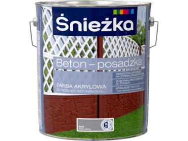 Zdjęcie: Farba akrylowa beton posadzka szary jasny 10L ŚNIEŻKA