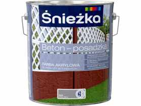 Farba akrylowa beton posadzka szary jasny 10L ŚNIEŻKA