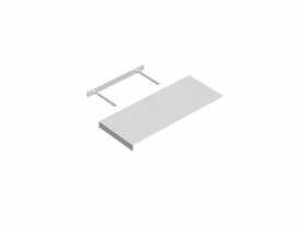 Półka samowisząca biała 59,5x23,5 cm VELANO
