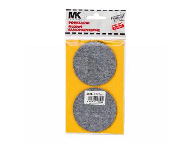 Zdjęcie: Podkładki filcowe szare fi 70 mm MK