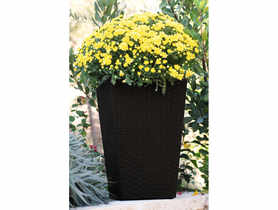 Doniczka kwadratowa rattan 38,5x38,5x57 cm CURVER