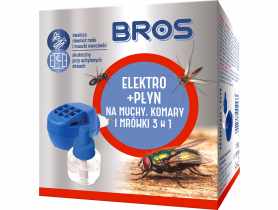 Płyn na muchy, komary i mrówki+elektro BROS