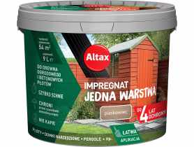 Impregnat Jedna warstwa 4 lata, piaskowiec 9 L ALTAX