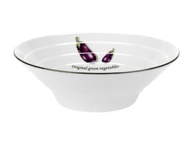 Zdjęcie: Salaterka Toskania z porcelany New Bone fi 17,5 cm wzór 4 Aubergine DECOR