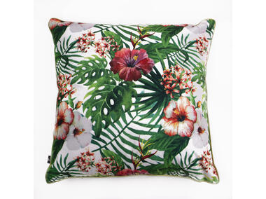 Zdjęcie: Poszewka velvetowa z nadrukiem hawajskim havaiian chic mix 45x45 cm CHIC HOME