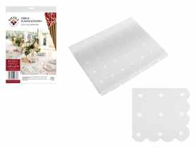 Obrus plamoodporny biały 120x160 cm art. 42378 DECOR