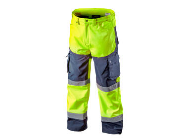 Zdjęcie: Spodnie robocze ostrzegawcze softshell, żółte, rozmiar XL NEO